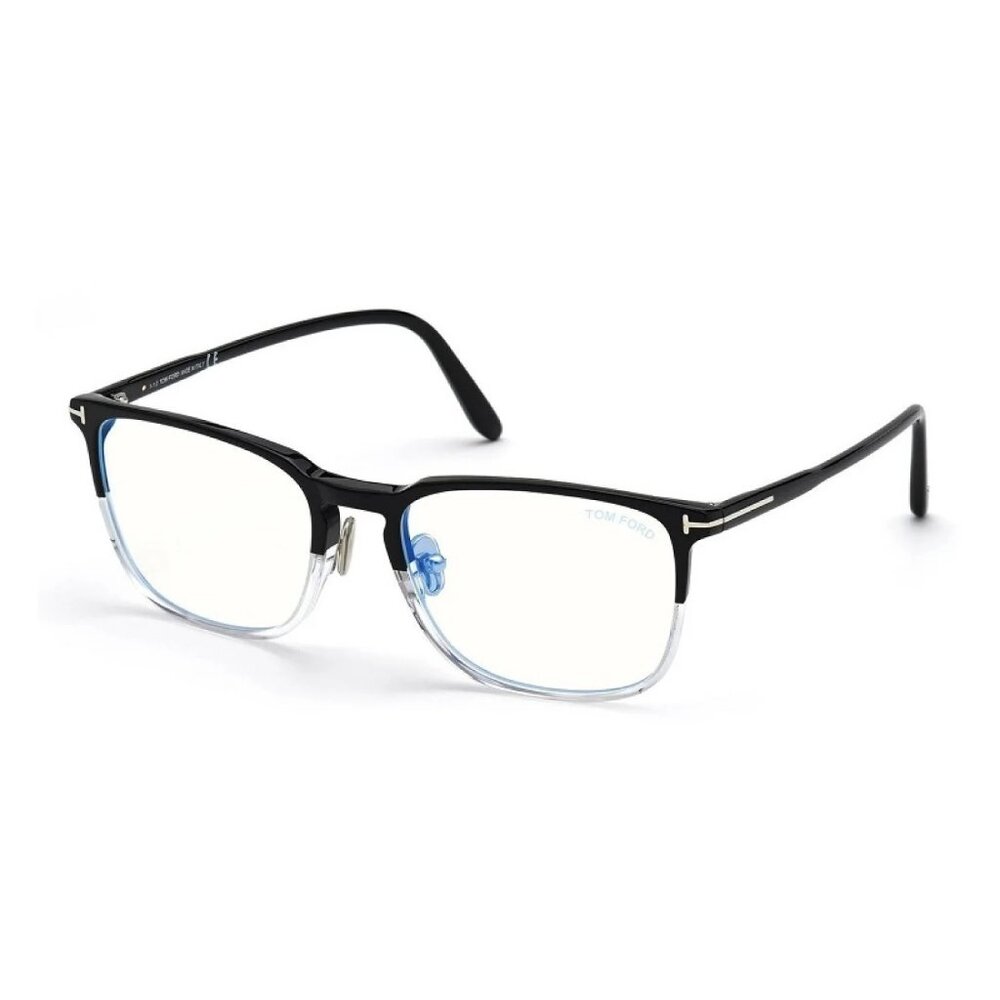 NEW TOM FORD EYEGLASSES BLACK MEN SQUARE EYEWEAR